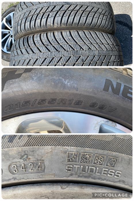 Гуми с джанти 215/55/18;Nissan Qashqai/Juke/5x114.3