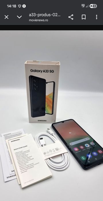 Vând Samsung Galaxy A33 Impecabil