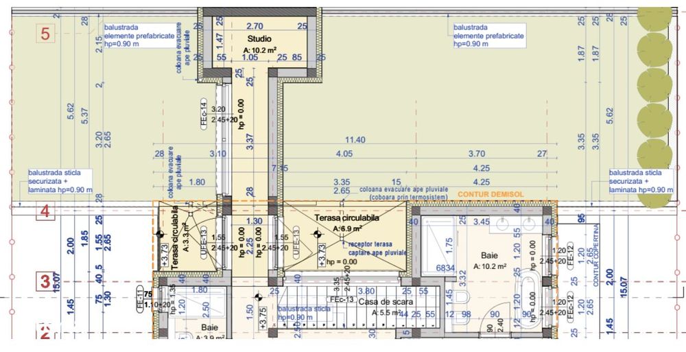 Casa 4 camere ,3 bai , 2 gradini, parcari in Borhanci
