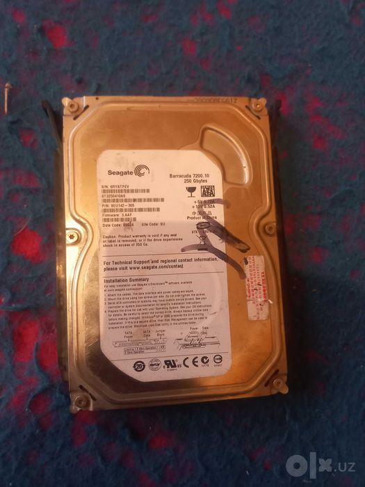 SSD SEAGATE 250 GB sotiladi