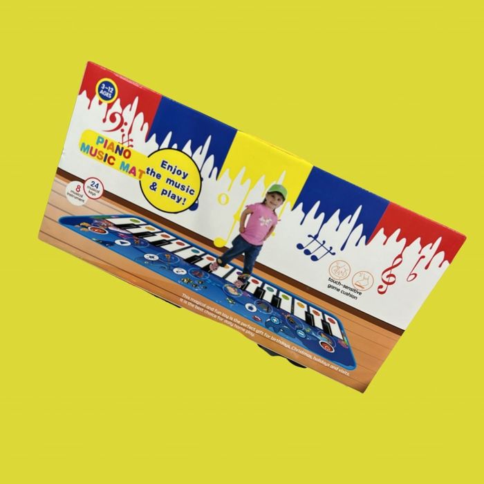 Килимче за игра Пиано Музикален детски килим Пиано за под