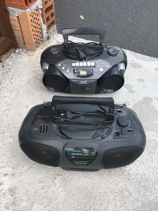 Касетофон СD и радио Philips и Jvc