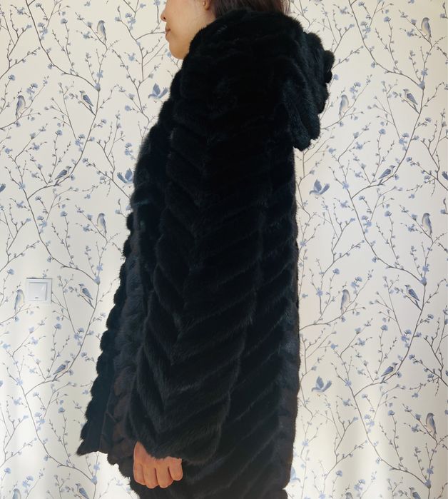 Шуба из стриженной норки