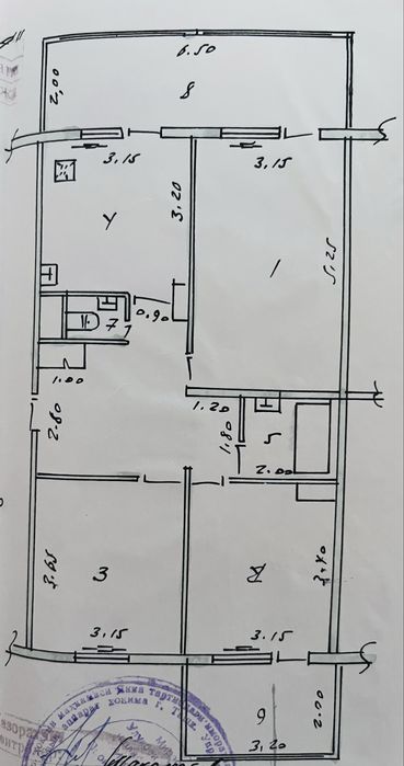 Продаётся квартира 3/5/9  94 м²  Карасу 6