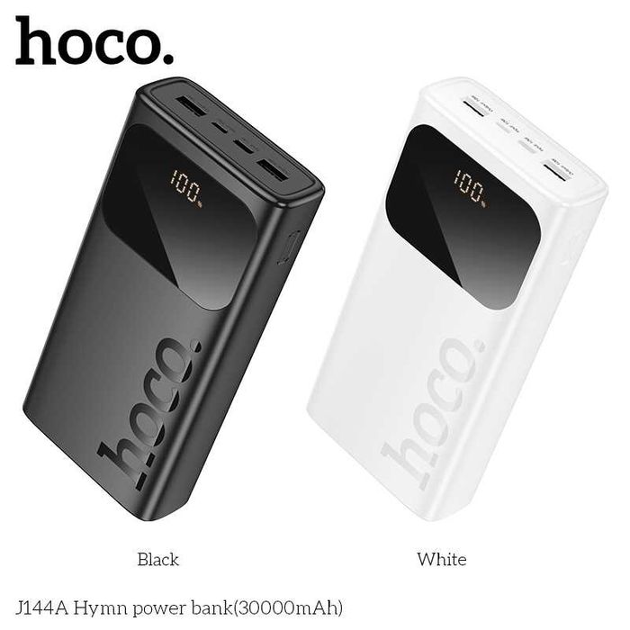 Hoco J144A Hymn 30000mAh Power Bank Dual Output Safe and Reliable