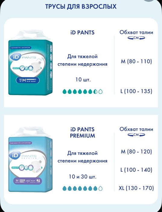 Памперсы для взрослых