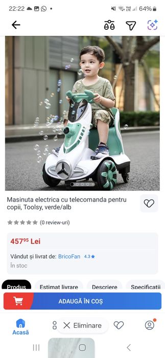 Vand masinuta și căluț