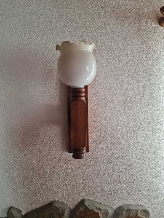 Дървени лампи за механа 6 бр,