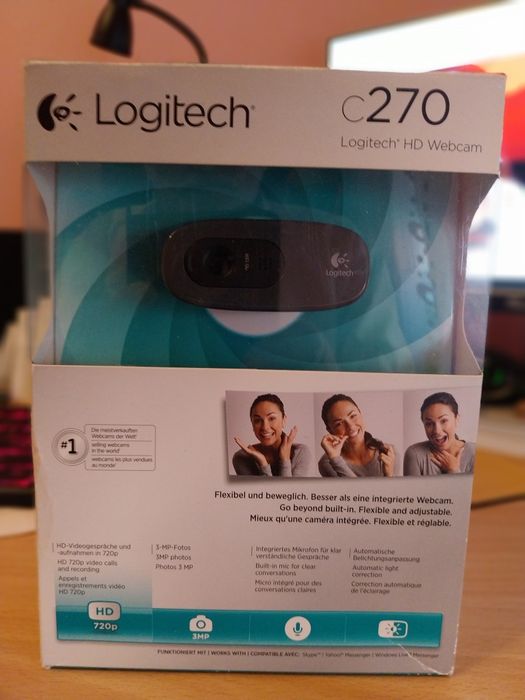 Camera web Logitech noua nefolosita