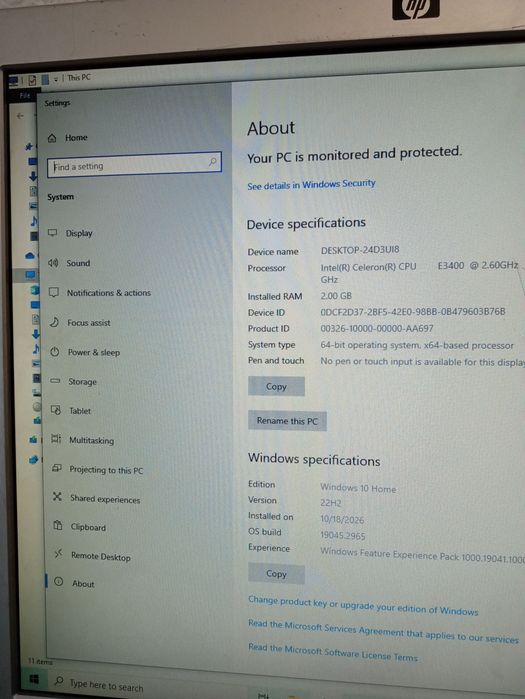 Desktop Intel Celeron 2.6