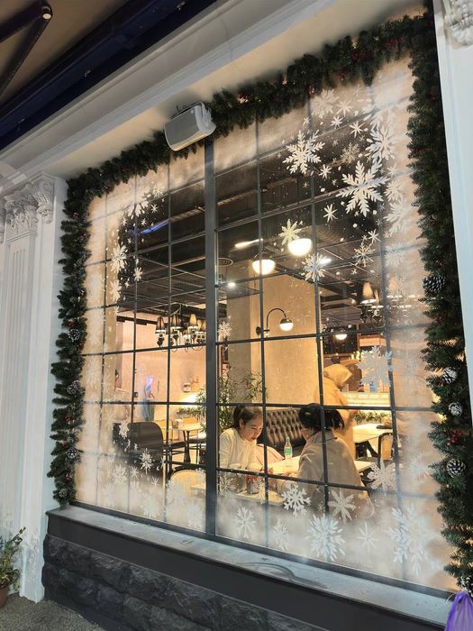 Рисуем на стеклах новогодняя роспись стекл