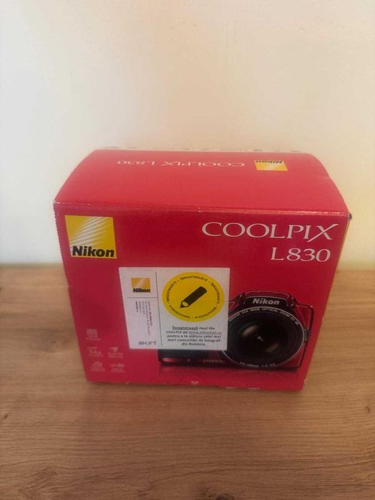 Aparat foto digital Nikon COOLPIX L830, 16MP-Visiniu (Impecabil/Cutie)