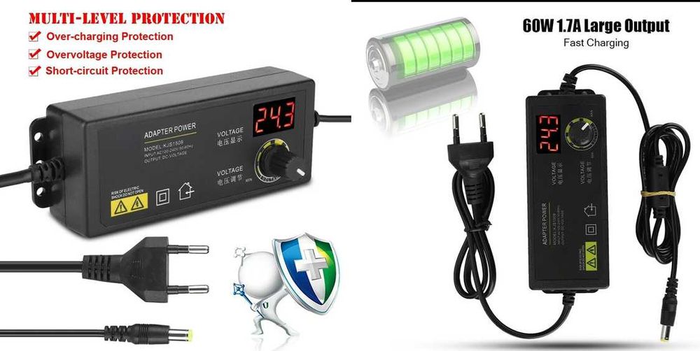 Sursa de alimentare 2,5A (3-24V) AC DC Display voltaj
