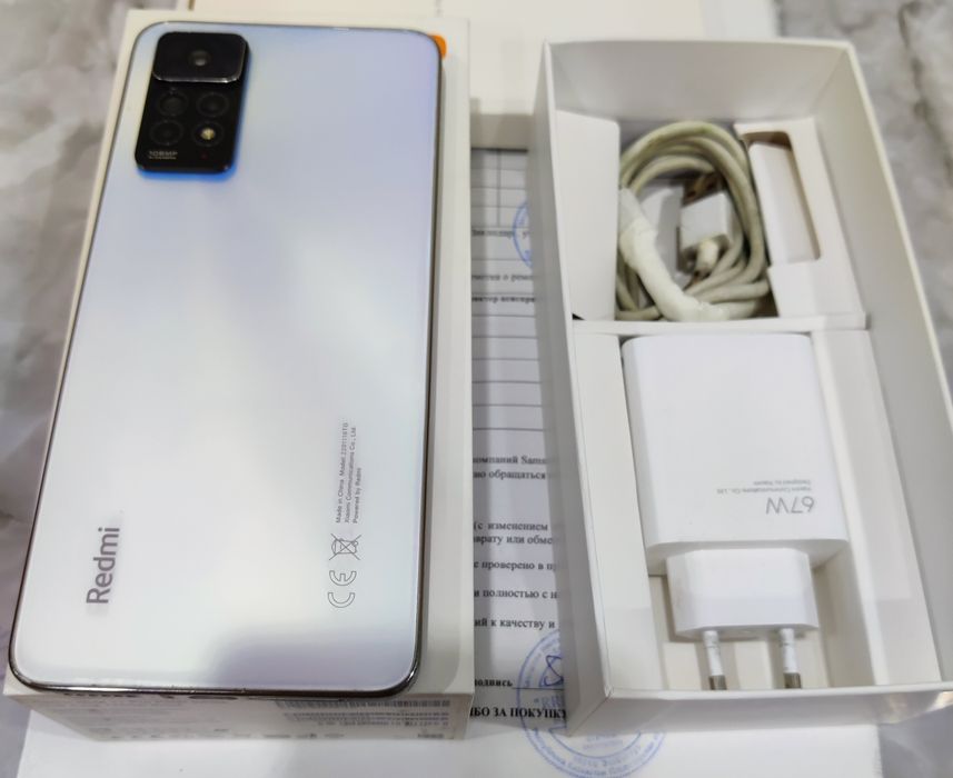Redmi Note 11 Pro, 8/128 ГБ, перламутровый белый, 2023 г.
