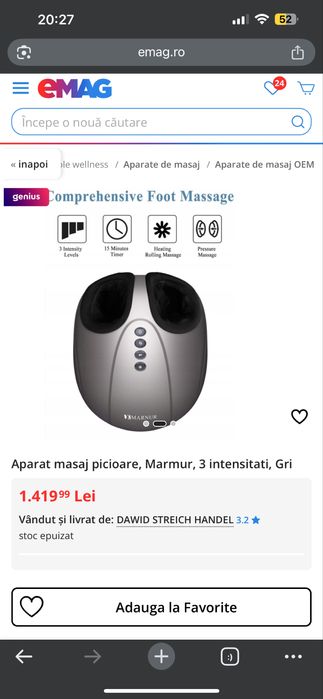 Aparat nemtesc Marnur masaj de picioare