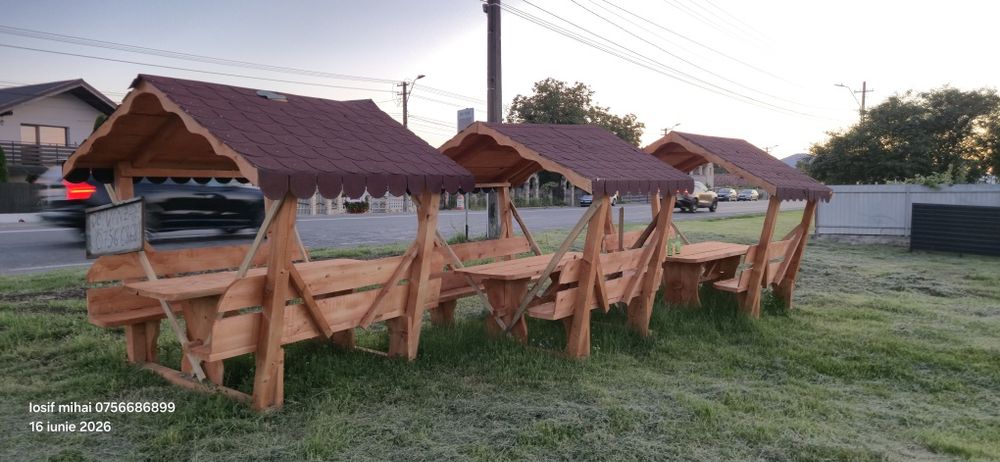Foisor din lemn masic 2×2m sau 3×2m