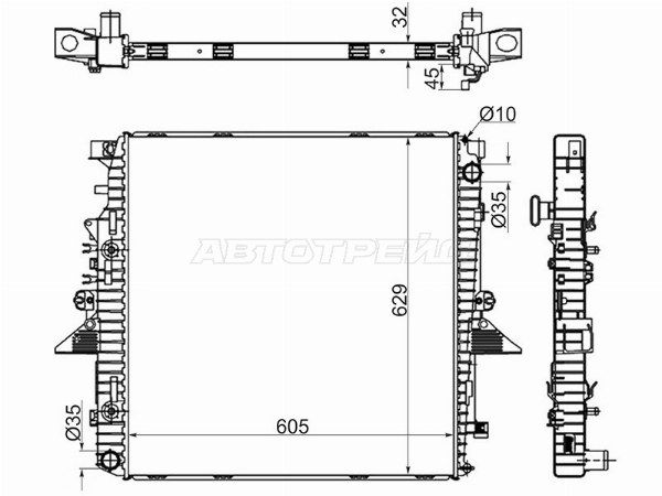 Радиатор Land rover Discovery