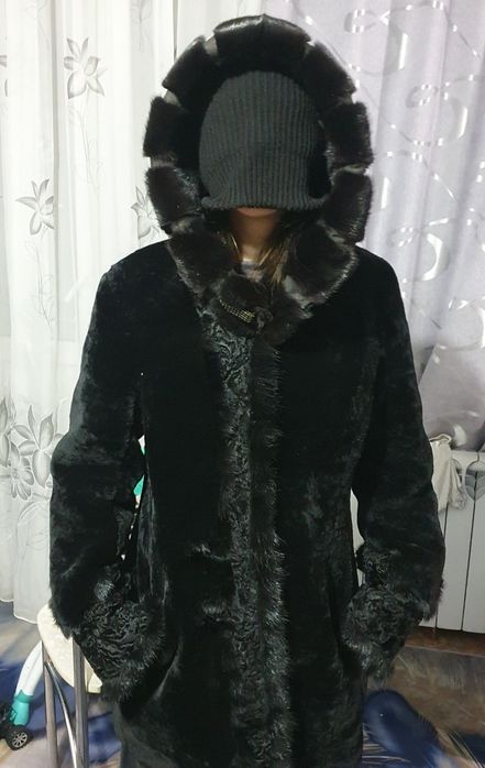 Шуба мутон норка