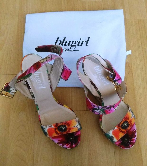 Нови Blumarine Blugirl оригинални дамски обувки размер 38,5 Сандали