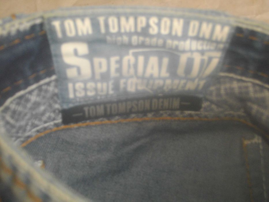 Мъжки Оригинални Къси Дънки Размер L-TOM TOMPSON Denim-За Мъж до 85 кг