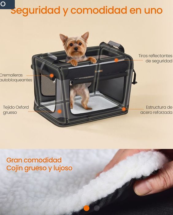 Сгъваема транспортна чанта за малки кучета FEANDREA