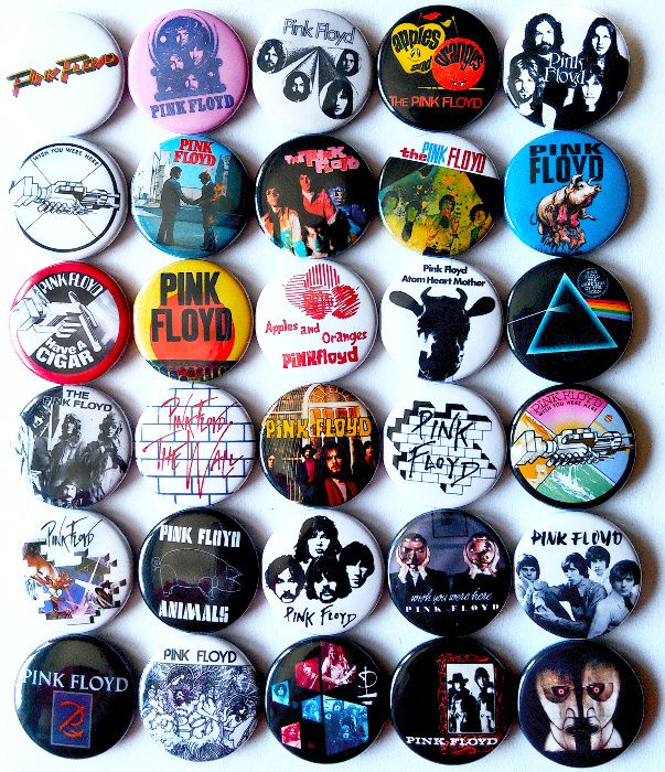 Значки на различни рок, поп, метъл групи, 30бр в комплект за 30лв