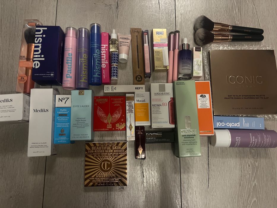 Charlotte Tilbury,Medik8,paulas choice,estee lauder,laura mercier...
