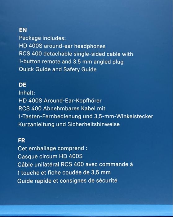 Casti Sennheiser HD 400S