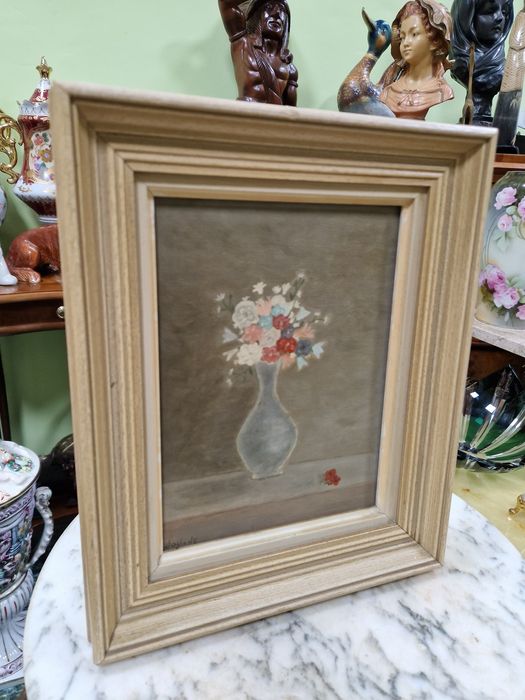 Натюрморт може автор платно антикварна картина