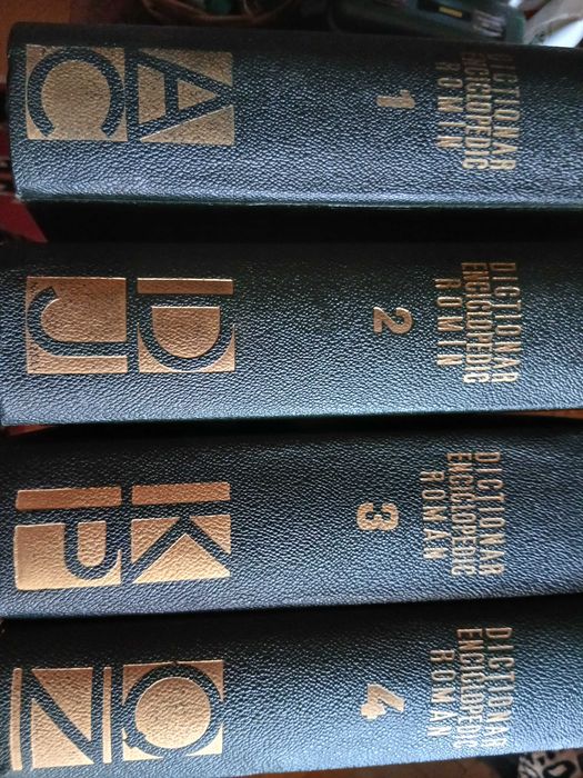 4 volume "Dictionar Enciclopedic Romin"