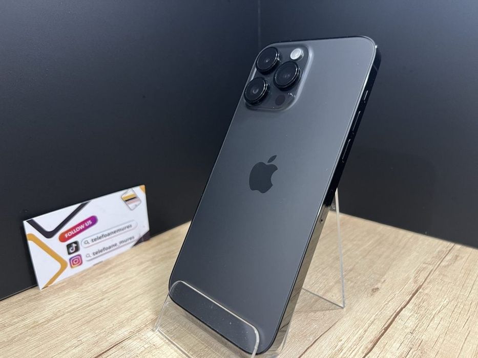 iPhone 14 Pro Max 128Gb Space Black Second-Hand 3 ani garanție, Telefo