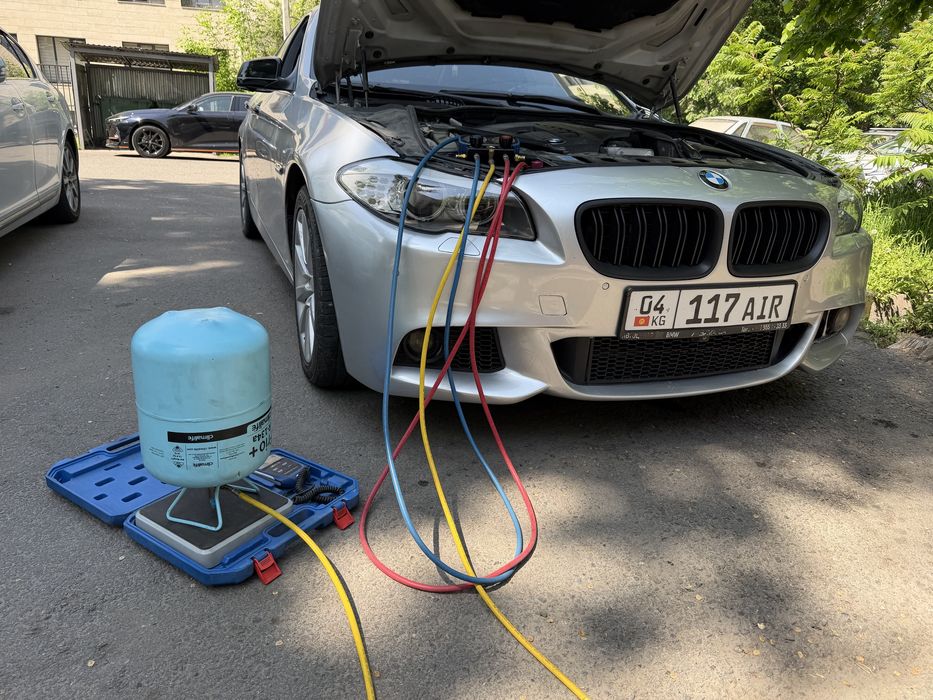 Запрака и ремонт автокондиционера  промывка системы от стружки