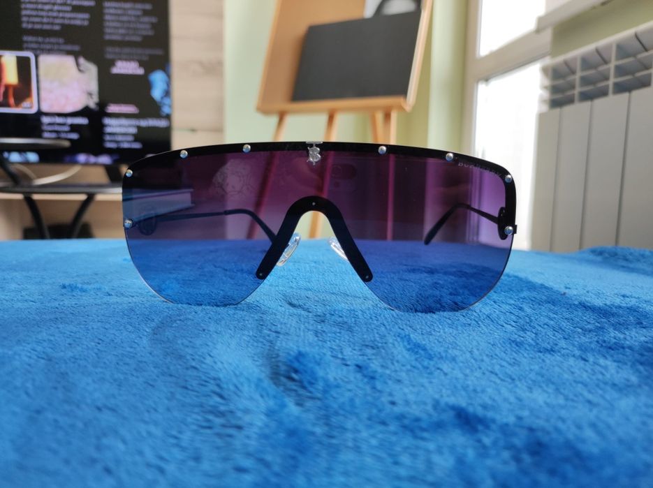Burberry rimless shield sunglasses