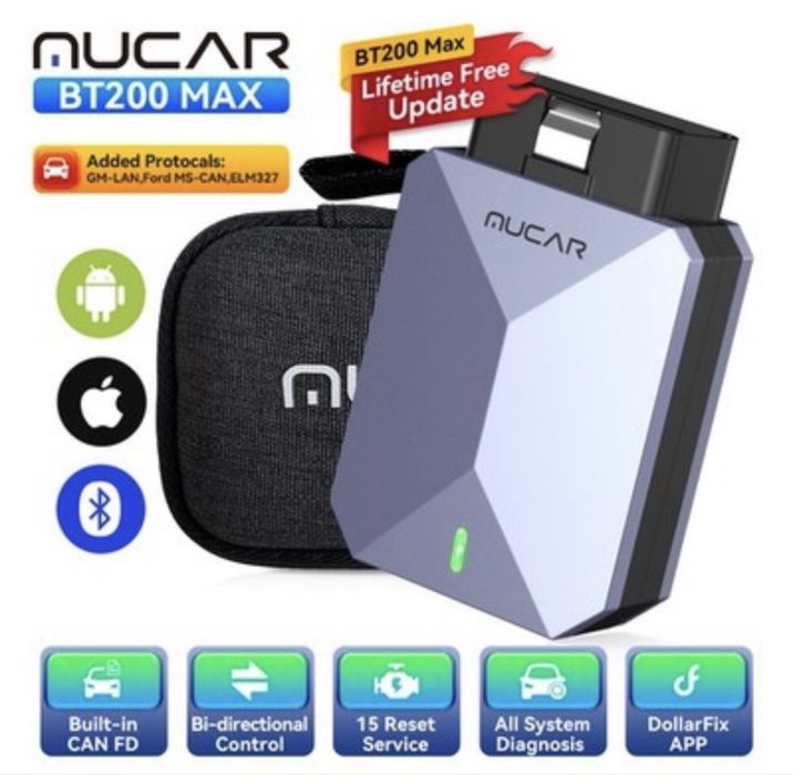 Tester Auto Profesional Mucar BT200 MAX. Nou Sigilat (Update Gratuit Pe Viață)