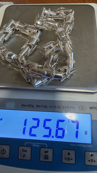 Сребърен ланец с проба 925 125.67гр