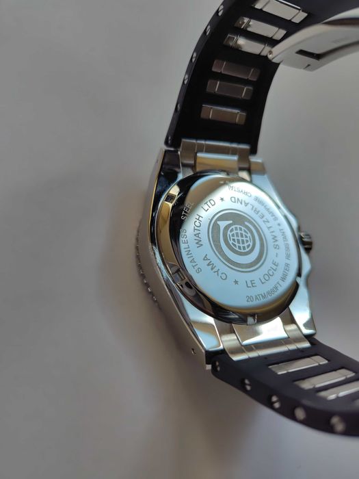 Швейцарски Cyma Ice Aquamare Star Professional Diver, 200m сапфир 43mm