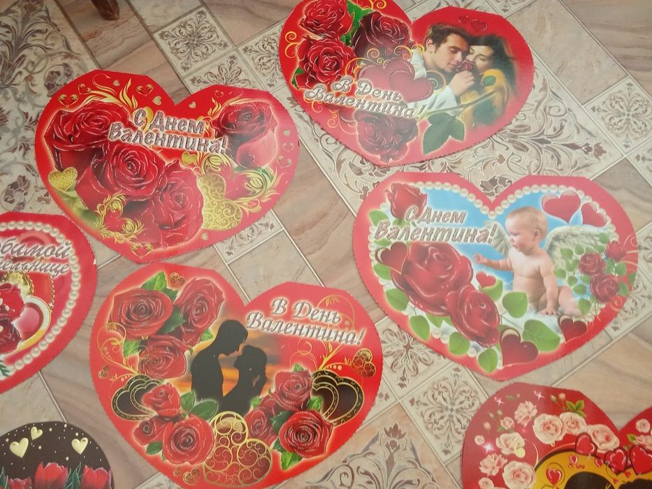 Валентинка открытка 200тг/оптом 100тг/