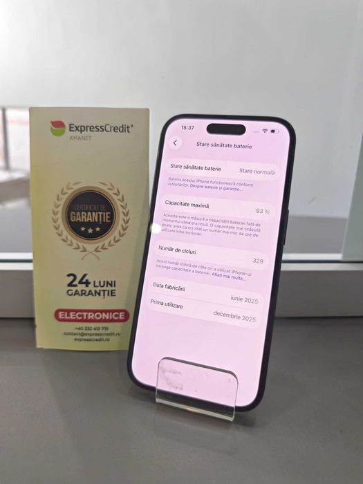 Iphone 16 128GB 93% baterie (AG44 B:7529)-garantie 2 ani!