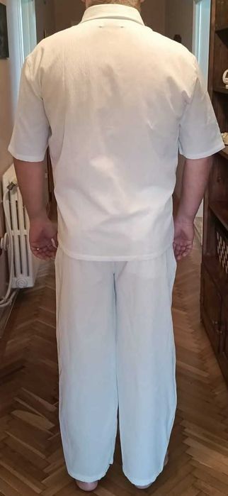 Costum alb de vara XXL bărbati