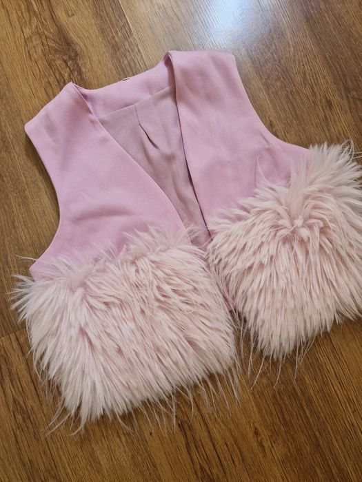 shein нов дамски елек с косъм