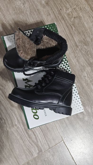 Ghete piele iarna baieti, Marelbo, marime 26