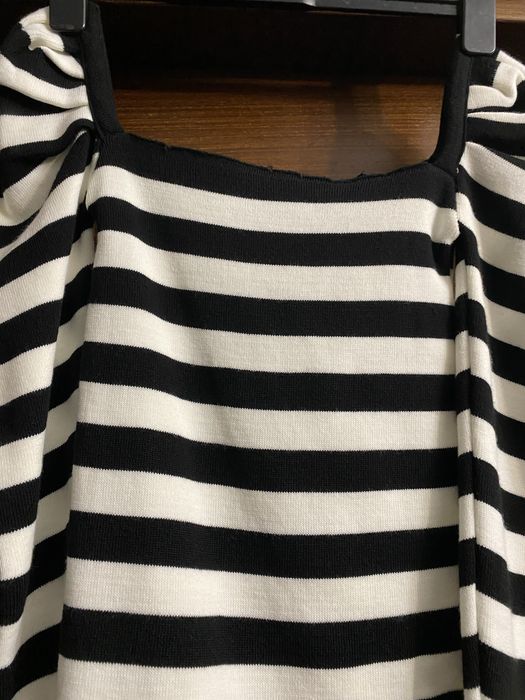 Bluza tricot dungi alb/negru XS -S