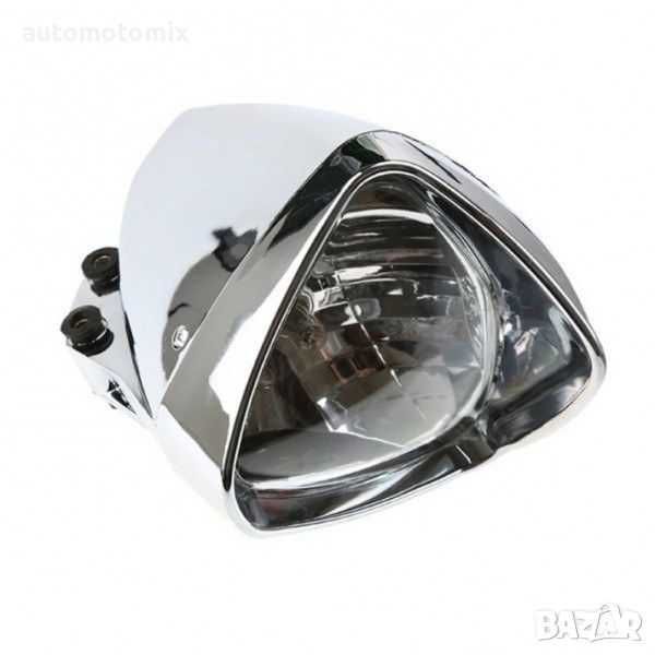 Фар за мотор/ скутер-НИКЕЛ, 58968