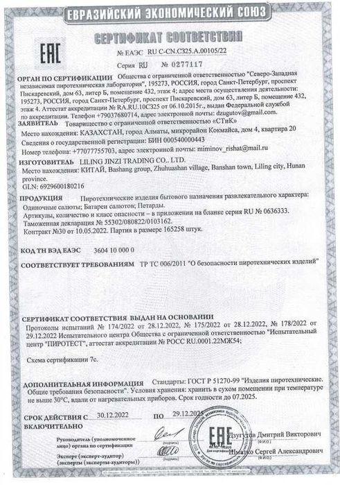 Салюты 24/7 в Алматы