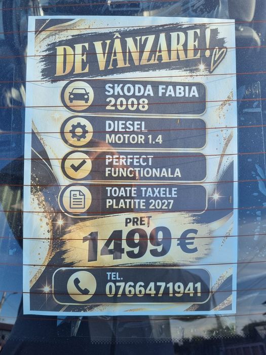 Skoda Fabia de vînzare