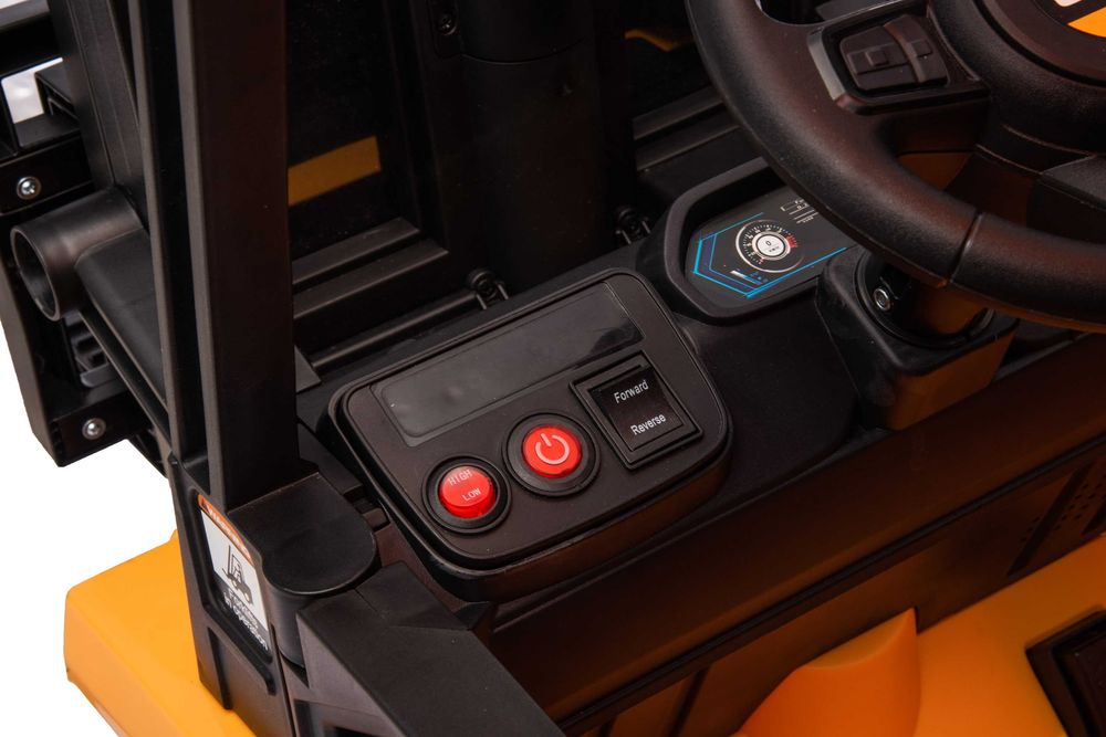 Motostivuitor electric pentru copii JCB 2x 35W 12V culoare galben