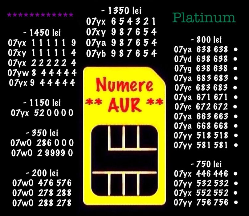 NumereVipNumarGoldAur