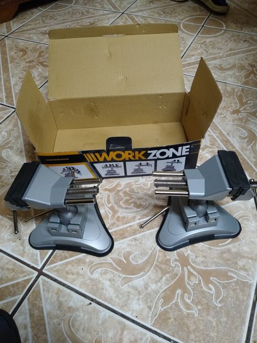 Pachet de doua menghine din aluminiu, rotative prindere cu ventuza,