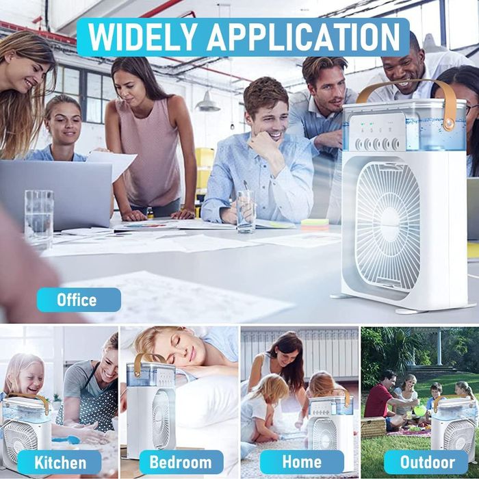 USB охлаждающий  вентилятор с увлажнителем настольный