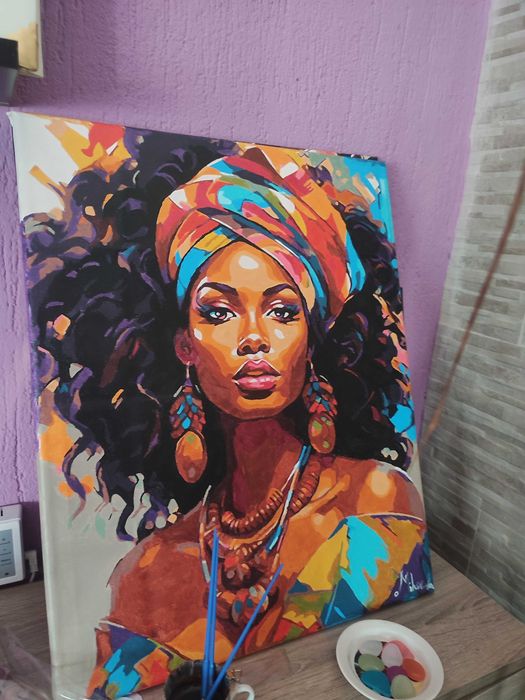 Картина върху канава "African queen"